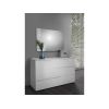 Dormitor elsa, alb, pat 160x190, dulap cu 3 usi culisante, 2 noptiere, comoda