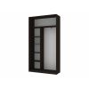 Dressing eiffel cu fotoprint, wenge, 120x225x60 cm, 2 usi culisante