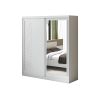 Set dormitor tokyo, alb, dulap 200 cm, pat 160x200 cm, 2 noptiere, comoda