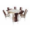 Set masa mercan cu 6 scaune , boabe cafea