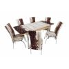 Set masa mercan cu 6 scaune , boabe cafea