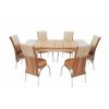 Set masa mercan cu 6 scaune , rustic
