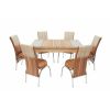 Set masa mercan cu 6 scaune , rustic