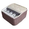 Saltea ortopedica lux, 130x190x23 cm, cu plasa de arcuri, reversibila, sistem de aerisire, ferma