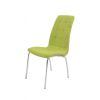 Set 4 scaune bucatarie s-02, culoare verde, metal cromat