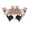 Set masa cu 6 scaune, ros rustic