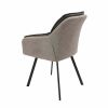 Scaun living s-167, material textil, gri