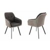 Scaun living s-167, material textil, gri
