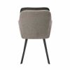 Scaun living s-167, material textil, gri