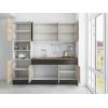 Bucatarie Sofia 200 cm, Sonoma / Wenge, Blat termic nuc, Corp cuptor incorporabil