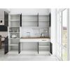 Bucatarie Sofia 200 cm, Wenge / Alb, Blat termic nuc, Corp cuptor incorporabil