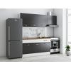 Bucatarie Sofia 200 cm, Wenge / Alb, Blat termic nuc, Corp hota