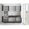 Bucatarie Sofia 200 cm, Wenge, Blat termic nuc, Corp cuptor incorporabil