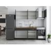 Bucatarie Sofia 200 cm, Wenge, Blat termic nuc, Corp hota