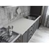 Bucatarie maya 180 cm, gri uni structo, blat kastamonu mersin 28 mm, fronturi mdf