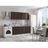 Bucatarie maya 180 cm, nuc columbia, blat kastamonu travertin 28 mm, fronturi mdf