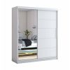 Dressing Beta alb 180x200x58 cm cu oglinda