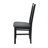 Scaun din lemn masiv de fag tapitat cu stofa s-38 boss10 cz 26 x, negru