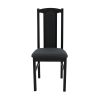 Set masa extensibila 100x130 cm cu 4 scaune tapitate, mb-12 poli1 si s-37 boss7 w11, wenge, lemn masiv, stofa