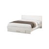 Set dormitor dome 1-20, wenge/alb, dulap 200 cm, pat 160×200 cm, 2 noptiere, comoda