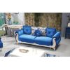 Canapea extensibila saray cu 2 locuri, 192x94x96 cm, culoare albastru, material stofa