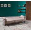 Canapea extensibila vivaldi cu 3 locuri, 234x85x93 cm, culoare bej, material stofa