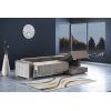 Coltar relaxa, maro, 270x150x90 cm, extensibil cu lada
