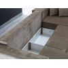 Coltar relaxa, maro, 270x150x90 cm, extensibil cu lada