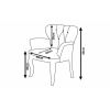 Set canapea cu 2 fotolii lara, picioare metalice, fix