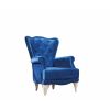 Set canapea extensibila cu 3 locuri si 2 fotolii saray, culoare albastru, material stofa