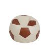Fotoliu tip minge mondo ball, bean bag, crem-cognac, imitatie piele, 74 cm
