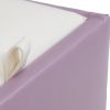Taburet box, mov-alb, imitatie piele, 41x37x37 cm