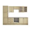 Bucatarie grand 260, bej, fronturi mdf, corp din pal