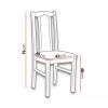 Scaun din lemn masiv de fag tapitat cu stofa s-37 boss7 19x, stirling