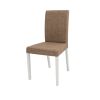 Scaun kanzona tapitat, lennon 101, maro, lemn masiv fag, 45x90x53 cm