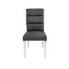 Scaun plea tapitat, gri, europa 118, lemn masiv de fag, 47x98x54 cm
