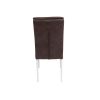 Scaun plea tapitat, maro inchis, europa 115, lemn masiv de fag, 47x98x54 cm