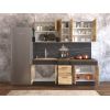 Bucatarie greta 200 cm, stejar/antracit, blat termic nuc