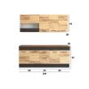 Bucatarie greta 200 cm, stejar/antracit, blat termic nuc
