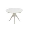 Masa extensibila 102x142 cm atria, alb, lemn masiv de fag, blat mdf