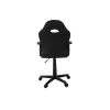 Scaun birou S-182, Negru Rosu, 55x99.5x56 cm, Piele Ecologica