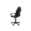 Scaun birou S-182, Negru Rosu, 55x99.5x56 cm, Piele Ecologica