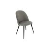 Scaun living, tapitat cu stofa premium, s-171, gri inchis