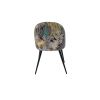 Scaun living, tapitat cu stofa premium, s-171, gri inchis