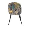 Scaun living, tapitat cu stofa premium, s-171, gri inchis