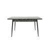 Masa extensibila t710, neagra, 135x70x75 cm