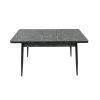 Masa extensibila t710, neagra, 135x70x75 cm