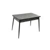 Masa extensibila t710, neagra, 135x70x75 cm
