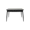 Masa extensibila t710, neagra, 135x70x75 cm