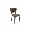 Scaun living, tapitat cu stofa, c523, maro